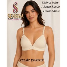 Sensiva Lingerie Alıştırma Sütyeni Balen Telsiz Soft Bra Ilk Sütyenim ( Tekli Paket ) - Ten