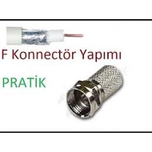 Hace Bazaar Ef Vida 50 Parça  Uydu Konnektör Rg-6-F (4887)