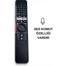 Electroon Vestel  Uyumlu Google Play Android Tv Kumandası - Ses Komutlu