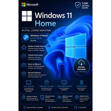 WINDOWS11 Home Dijital Lisans Anahtarı Key 32&64 Bit Dijital Teslimat