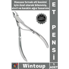 Wintoup #pens Dayanıklı Keskin Ergonomik Hijyenik Profesyonel Manikür Pedikür Makası Metal Tırnak Et Pensi