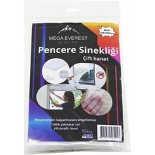Hace Bazaar Çift Kanat Tül Pencere Sineklik 100X150CM - 5mt Bant (4887)