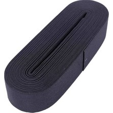 Go İthalat Siyah - 4cm Paça Lastik Yassı Geniş 10MT. (5297)