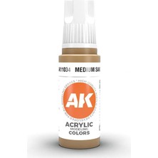 Ak Interactive 11034, 17 Ml. 3gen Medium Sand Maket Boyası
