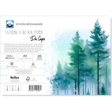 Schoellershammer Da Capo Cold Press Ciltli Suluboya Defteri 300 gr A4 20 Yaprak