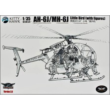 1/35 Ah-6j/mh-6j (Little Bird) 6xresin Figürlü Askeri Helikopter Maketi, Kitty Hawk 50004