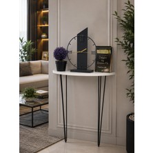 Laviento Home 60X18 Dresuar Antre Hol Dekorasyon Ürünleri Beyaz Yarım Ay, One Size