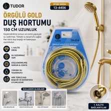 Go İthalat Gold Örgülü Duş Hortumu 150CM Vakumlu Ambalaj (5297)