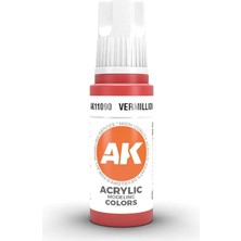 Ak Interactive 11090, 17 Ml. 3gen Vermillion Maket Boyası