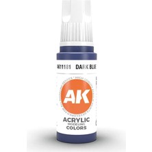 Ak Interactive 11181, 17 Ml. 3gen Dark Blue Maket Boyası