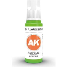 Ak Interactive 11129, 17 Ml. 3gen Fluorescent Green Maket Boyası