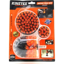 Go İthalat 3pcs Set Matkap Fırçası 1/4 Inc - 6.3mm Büyük Düz= 4 Inc Yuvarlak= 3.5 Inc Uç Fırça= 2 Inc KTX-3375 (5297)