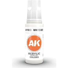 Ak Interactive 11003, 17 Ml. 3gen White Grey Maket Boyası
