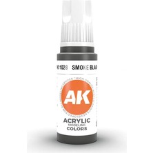 Ak Interactive 11028, 17 Ml. 3gen Smoke Black Maket Boyası