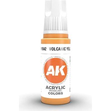 Ak Interactive 11042, 17 Ml. 3gen Volcanic Yellow Maket Boyası