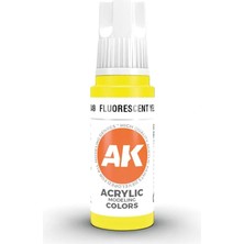 Ak Interactive 11049, 17 Ml. 3gen Fluorescent Yellow Maket Boyası