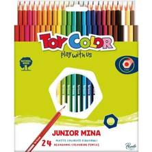 Toy Color Junior Hexagonal Kuruboya Kalemi 24LÜ 0054.000