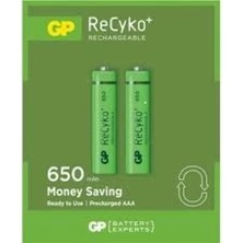 Hace Bazaar Gp Recyko 650MAH Aaa Şarjlı Ince Pil 63C092  2li Kart (4887)