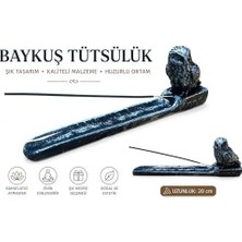 Canarino Seb Concept Sertmix Tütsü Hediyeli Dekoratif Baykuş Tütsülük (Gümüş)