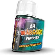 Ak Interactive Ak 14210, 35 Ml. Greyish Green Wash Wargame Serisi Eskitme Efekti