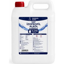 İTHAL - SAF İPA İzopropil Alkol %99,8 - 5 Litre Temizlik kimyasalı.