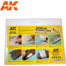 Airbrush Maskeleme Filmi A4 Ebat 2 Adet, Ak Interactive 9045