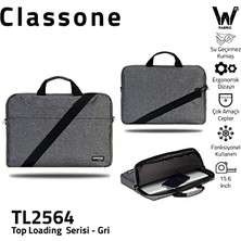 Canarino Classone 15.6 Inç TL2564 15.6 Inç Uyumlu Notebook Çantası, Gri