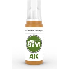 Ak Interactive 11337, 17 Ml. 3gen Nº6 Earth Yellow (FS30257) Afv Maket Boyası