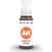 Ak Interactive 11108, 17 Ml. 3gen Hull Red Maket Boyası
