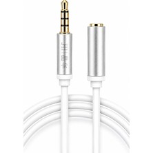 Jinghua 3.5mm Erkek Dişi Ses Uzatma Kablosu 2 Metre Ofc Oksijensiz Bakır Altın Kaplama Alüminyum Alaşımlı Konnektör A321G Kulaklık Hoparlör Pc Uyumlu