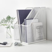 Ikea Drönjöns Metal Masaüstü Dosyalık Organizer, 2'li Set, Beyaz