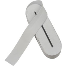 Hace Bazaar Beyaz - 4cm Paça Lastik Yassı Geniş 10MT (4887)