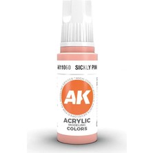 Ak Interactive 11060, 17 Ml. 3gen Sickly Pink Maket Boyası