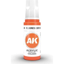 Ak Interactive 11081, 17 Ml. 3gen Fluorescent Orange Maket Boyası