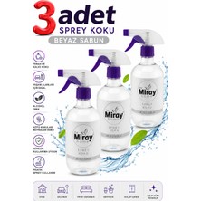 Miray Home Beyaz Sabun Oda Kumaş Kokusu 500 ml x 3 Adet