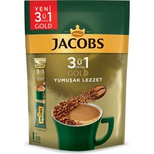 Jacobs Gold 3 Ü 1 Arada Yumuşak Lezzet 10'lu Paket x 18 G (6'li Paket)