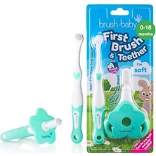 Canarino Baby Sonic Brush-Baby Ilk Diş Fırçası ve Diş Kaşıyıcı Set, Bebeğinizin Ilk Ağız Bakım Seti