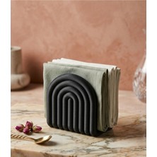 Filkorium3D Modern Dalgalı Tasarım Peçetelik – Minimal Dekoratif Masaüstü Peçete Standı (7.5X6X7.4 Cm)