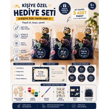Çinili Sanat Kişiye Özel Boyama Hediye Seti (3'lü)