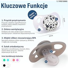 Canarino Silikon 2’li Emzik Seti Gri Beyaz 6+ Ay