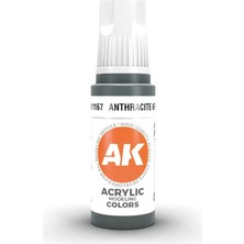 Ak Interactive 11167, 17 Ml. 3gen Anthracite Grey Maket Boyası