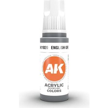 Ak Interactive 11020, 17 Ml. 3gen English Grey Maket Boyası
