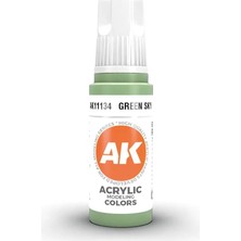 Ak Interactive 11134, 17 Ml. 3gen Green Sky Maket Boyası