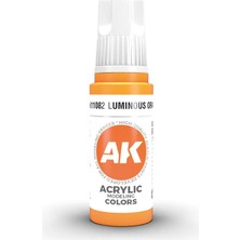 Ak Interactive 11082, 17 Ml. 3gen Luminous Orange Maket Boyası