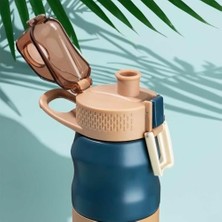 Canarino Cooker 1393-2 Paslanmaz Çelik Sızdırmaz Çift Katmanlı Yalıtımlı Çay Kahve Termosu Lacivert 350 ml
