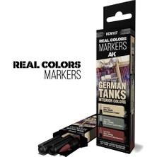 Ak Interactive Ak-Interactive RCM107, 3'lü Alman Tankları Iç Detay Boyama Marker Kalem Seti
