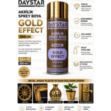 Ellante Gold Effect Parlak Altın Akrilik Sprey Boya 400 ml – Metal, Ahşap, Plastik ve Seramik Uyumlu