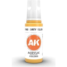 Ak Interactive 11043, 17 Ml. 3gen Dirty Yellow Maket Boyası