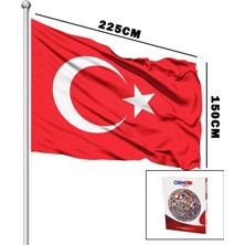 Hace Bazaar Türk Bayrağı Alpaka Kumaş 150X225CM (4887)