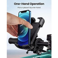 Canarino Bisiklet Telefon Montaj Motosiklet Telefon Tutucu Bisiklet Dağ Motosiklet Gidon Standı 13 Pro Max 12 11 Xs Xr 8+ 7 6, Galaxy S22 S21 S20 A71 A51 Piksel ile Uyumlu
